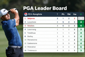 pga leader board